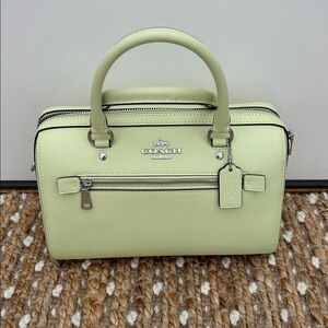 Coach light lime green Satchel Bag